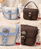 کیف زنانه COACH چرم طرحدار به همراه بند بلند